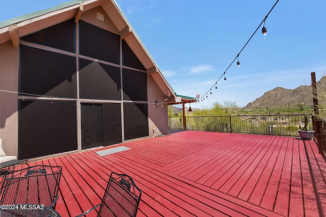 view of wooden terrace