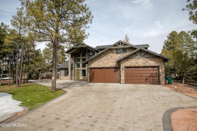 craftsman-style home featuring a garage