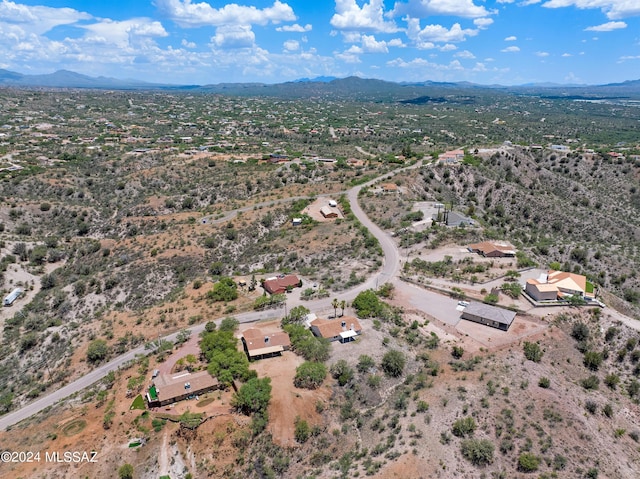 aerial view featuring a mountain view