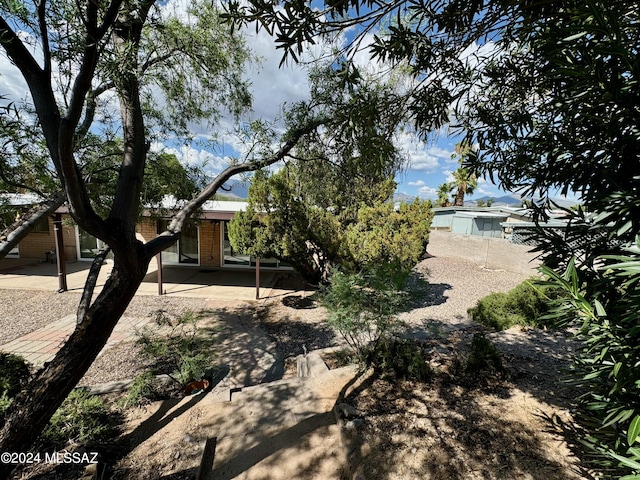 view of front of property with a patio area