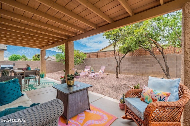 view of patio / terrace featuring grilling area