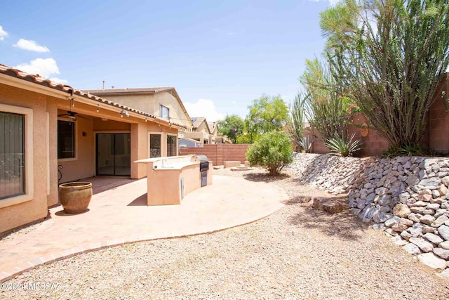 view of yard with a patio