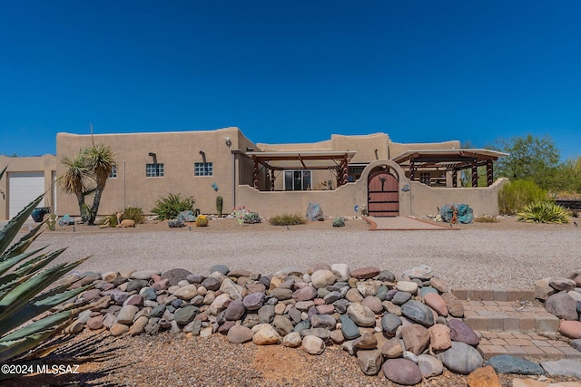 view of pueblo-style house