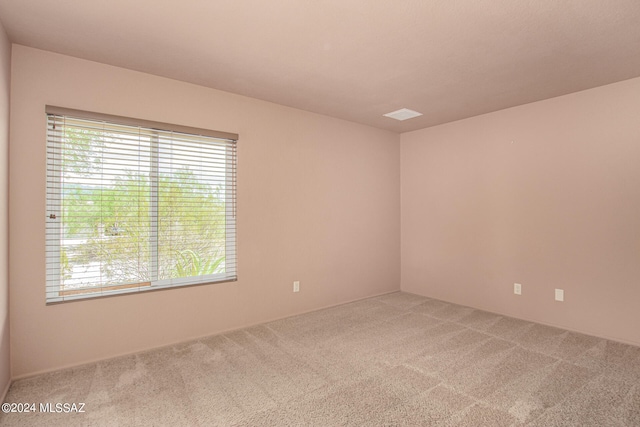 carpeted empty room with a healthy amount of sunlight