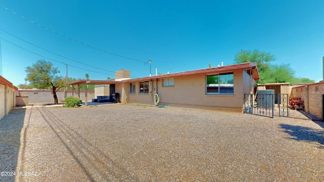 view of back of property