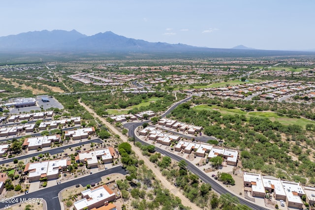 bird's eye view featuring a mountain view