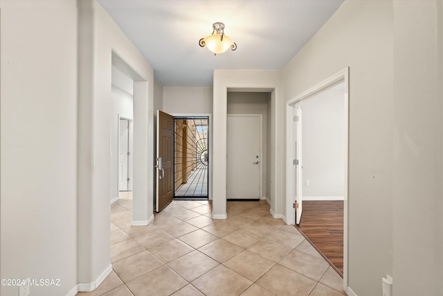 entryway featuring light wood-type flooring