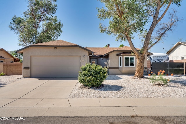 ranch-style house with a garage