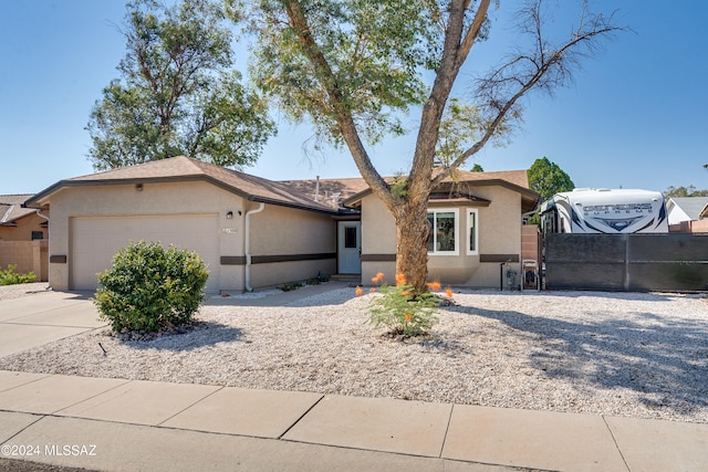 ranch-style house with a garage