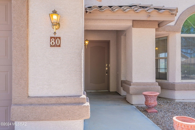 view of entrance to property