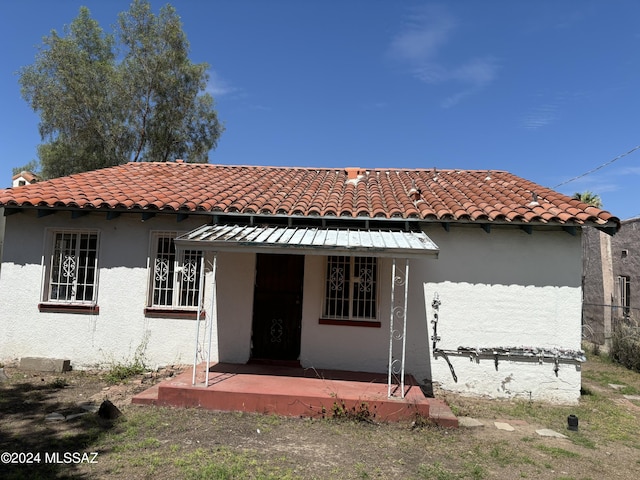 view of rear view of property