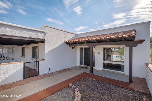 exterior space featuring a patio area