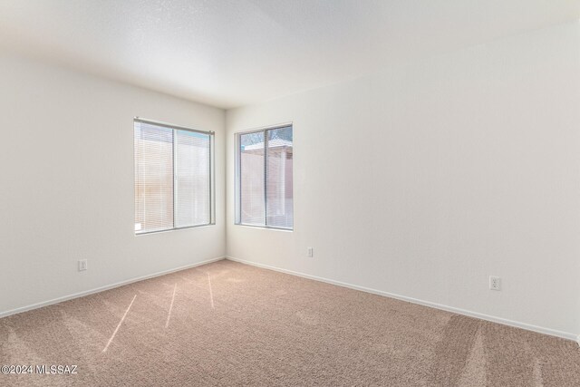 view of carpeted empty room