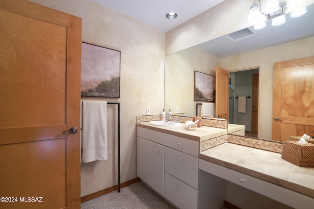 bathroom with vanity