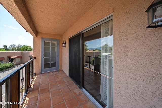 view of balcony