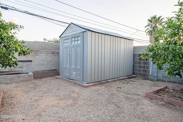 view of outdoor structure