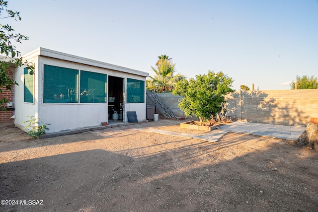 view of rear view of property