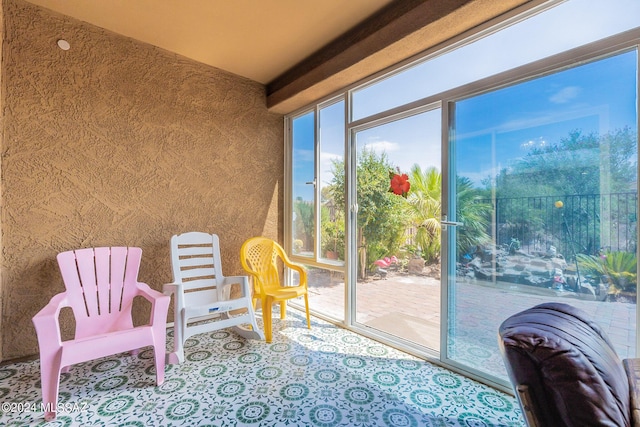 view of sunroom / solarium