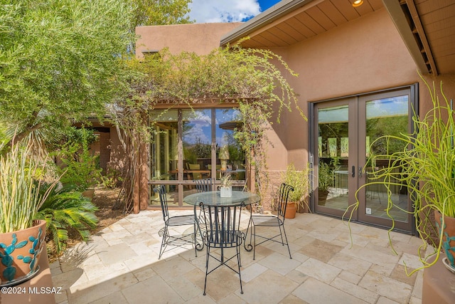 view of patio / terrace with french doors