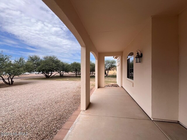 view of patio / terrace featuring covered porch