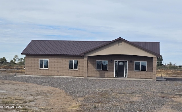 view of rear view of property