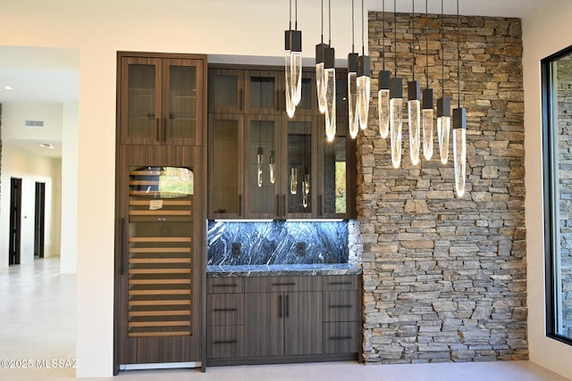 2155 E Desert Garden Dr, Tucson, AZ 85718 - bar featuring pendant lighting and visible vents