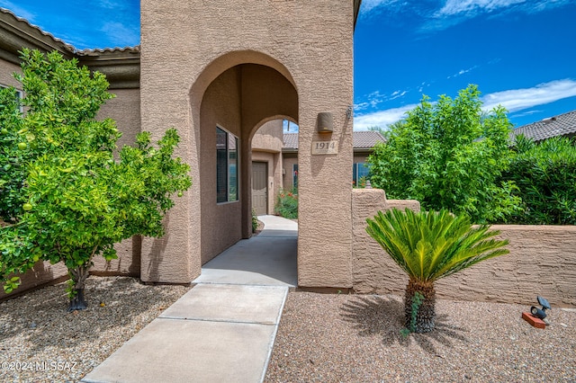 view of property entrance