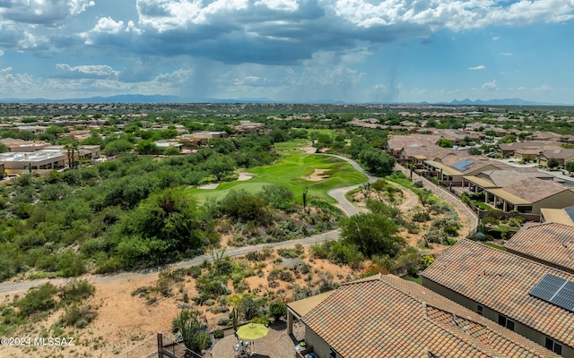 bird's eye view featuring golf course view