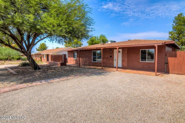 view of ranch-style home