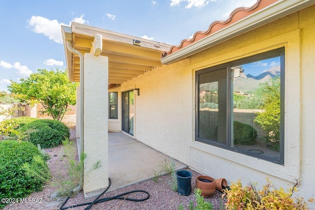 exterior space with a patio area