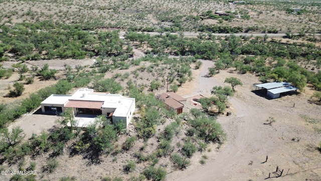 bird's eye view featuring view of desert