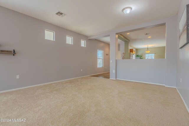 view of carpeted empty room