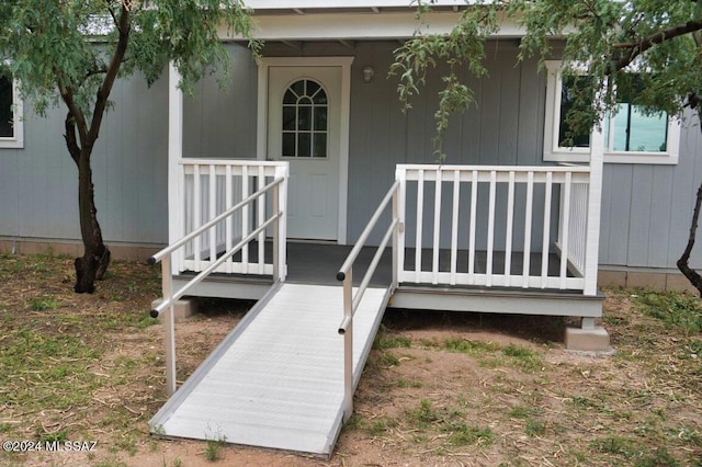 view of exterior entry