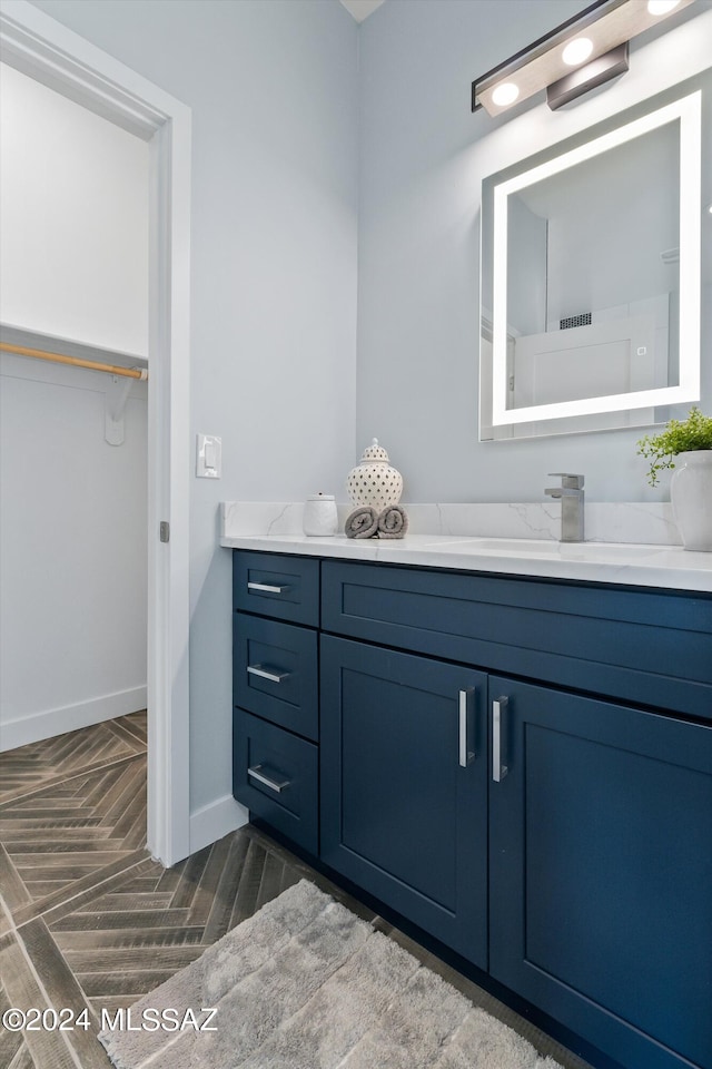 bathroom featuring vanity