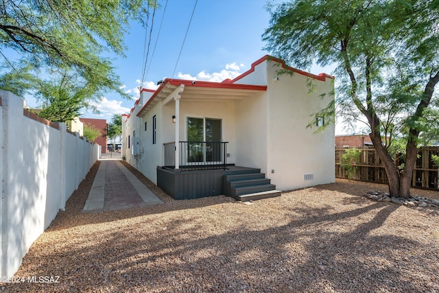 view of back of property