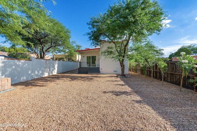 view of rear view of property