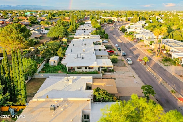 drone / aerial view with a residential view