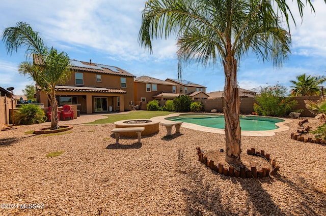 view of pool with a patio