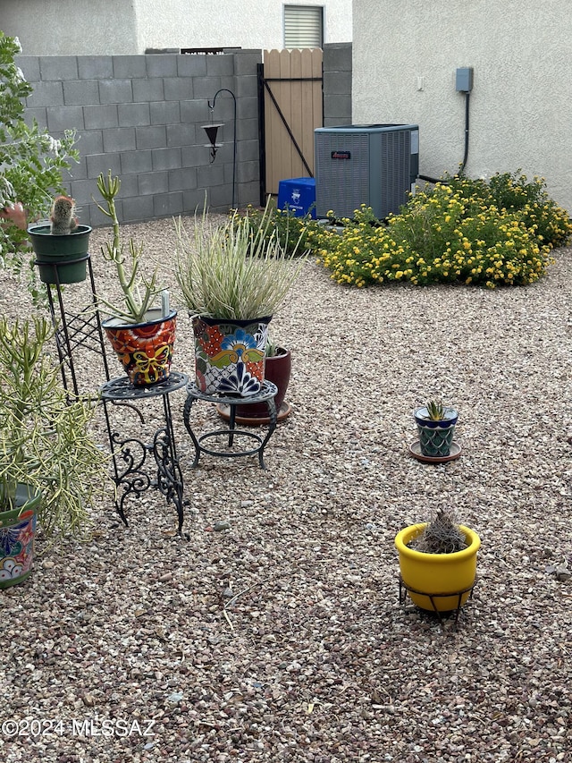 view of patio / terrace featuring central AC unit