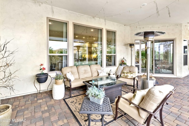 view of patio / terrace with an outdoor living space