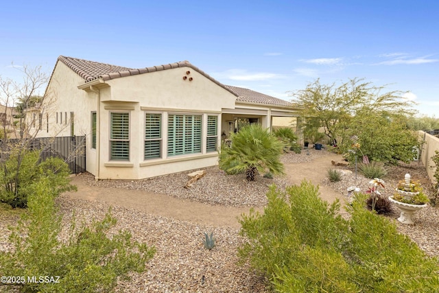 view of rear view of property