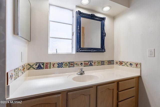 bathroom featuring vanity