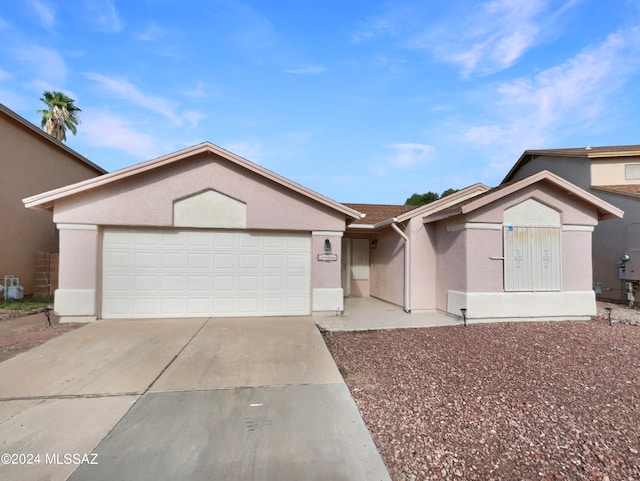 view of front of house featuring a garage