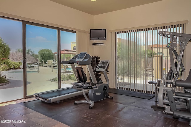 view of exercise room