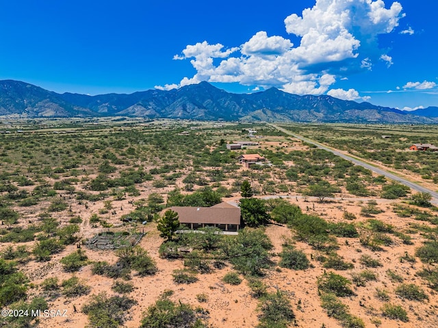 view of mountain feature featuring a rural view