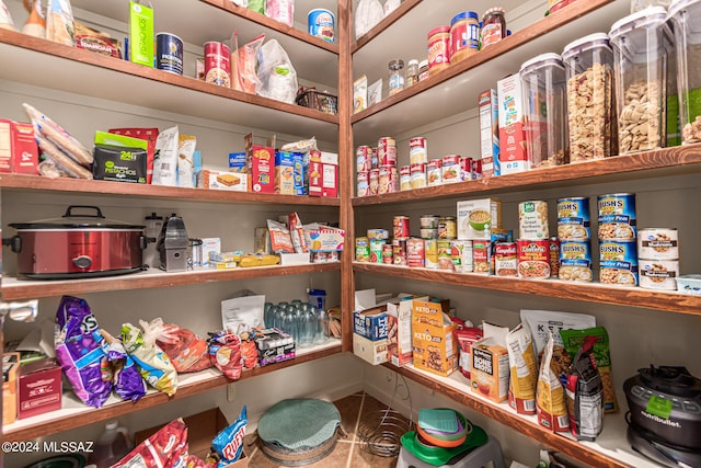 view of pantry