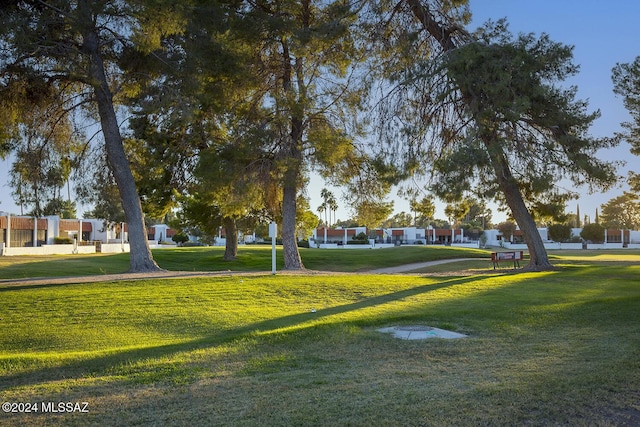 surrounding community featuring a yard