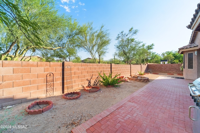 view of patio / terrace featuring a fenced backyard