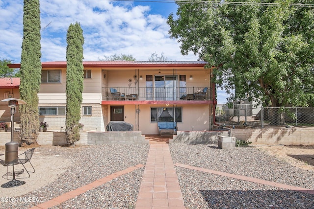 exterior space with fence