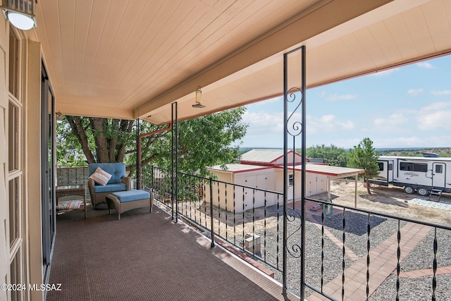 view of balcony